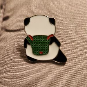 🎉 Panda With Bambo Backpack Pin